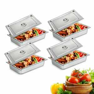 Set gastronádob 4xGN 1/1 100mm (s vekom)