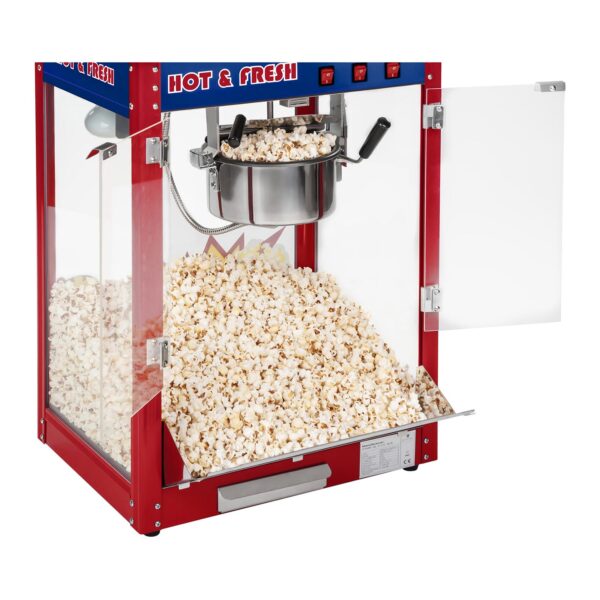 Stroj na popcorn s vozíkom 1600W (americký dizajn) - Image 4