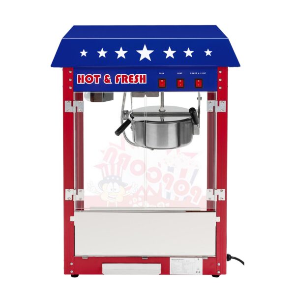 Stroj na popcorn s vozíkom 1600W (americký dizajn) - Image 2