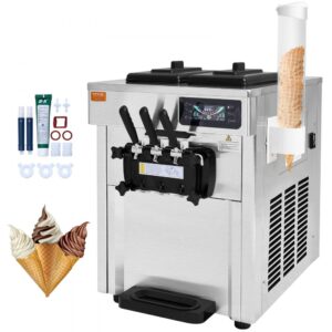 Vevor stroj na točenú zmrzlinu 1200W 18L 3-príchute
