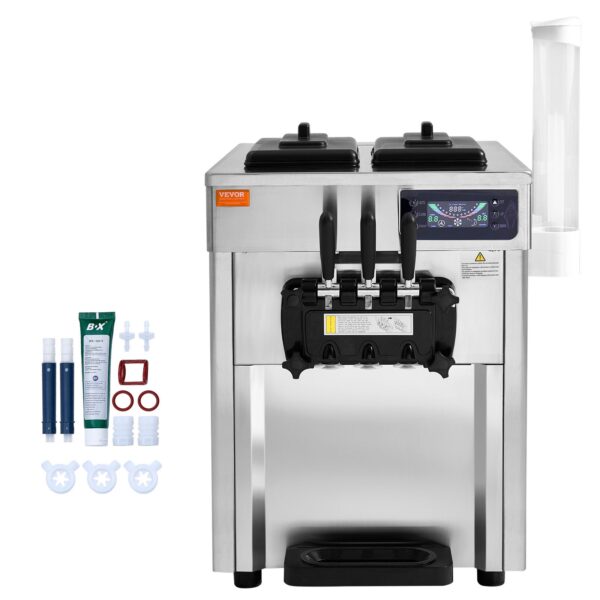 Vevor stroj na točenú zmrzlinu 1200W 18L 3-príchute - Image 4