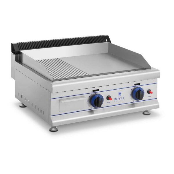 Kombinovaná plynová grilovacia platňa 65cm (20mbar)