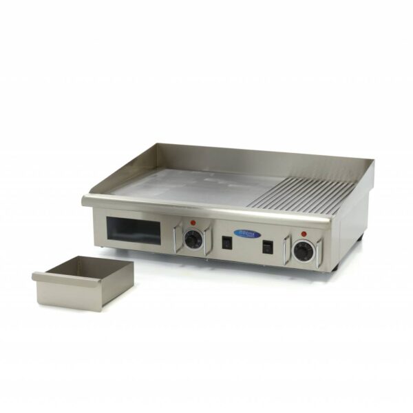 Elektrická grilovacia doska – 73cm – 4,4kW – hladká/ryhovaná | MAXIMA BIG 09300080 - Image 2