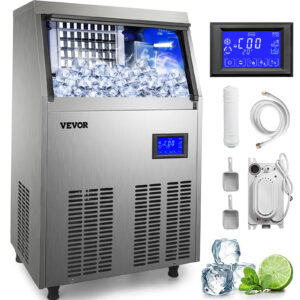 Vevor výrobník ľadu LCD 70kg/24hod