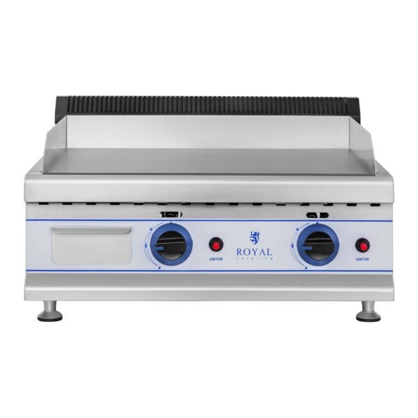 Hladká plynová grilovacia platňa 65cm (30mbar) - Image 2