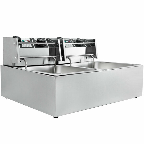 Elektrická fritéza Vevor 2x10L s časovačom - Image 2