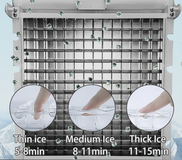 Vevor výrobník ľadu LCD 60kg/24hod - Image 2