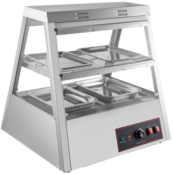 Vevor ohrevná vitrína 2 police 800W - Image 2