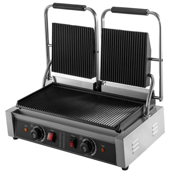 Vevor dvojitý vrúbkovaný kontaktný gril - Image 3