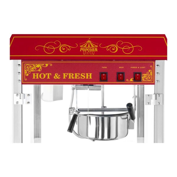 Stroj na popcorn 1600W (červený retro dizajn) - Image 5