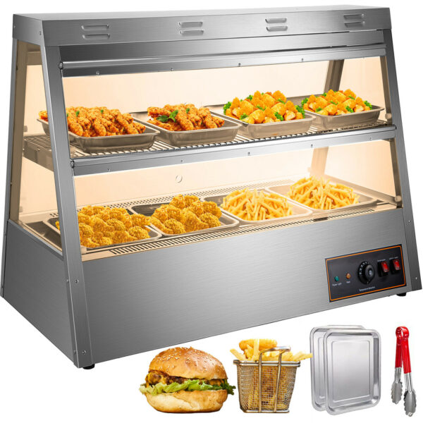 Vevor ohrevná vitrína 3 police 1600W