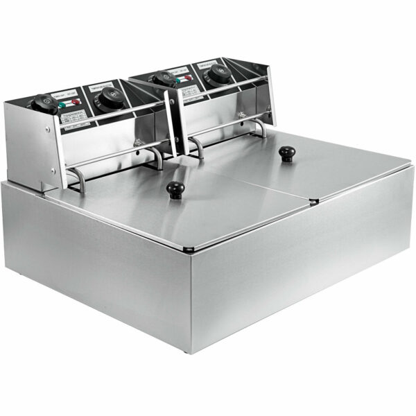 Elektrická fritéza Vevor 2x10L s časovačom