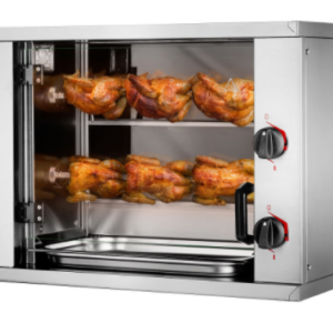 Plynový gril na kurčatá - 2 ihly pre 6 kurčiat - 1098 x 480 x 460 mm