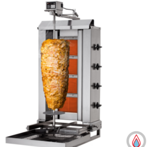 Plynový gril na kebab (pohyblivé) – 4 horáky |60kg