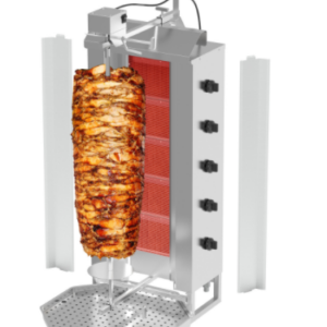 Plynový gril na kebab / gyros – 5 horákov |80kg
