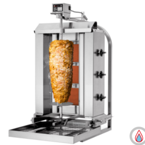 Plynový gril na kebab (pohyblivé) – 3 horáky |40kg