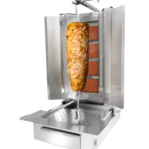 Plynový gril na kebab / gyros s motorom dole –4 horáky |60kg