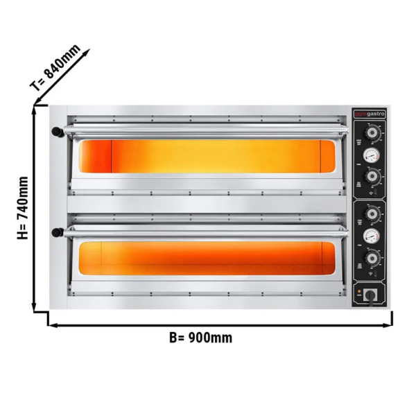 Pizza pec 4+4x 33 cm - Image 3