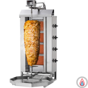 Plynový gril na kebab / gyros – 4 horákov |60kg