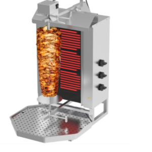 Elektrický gril na kebab / gyros  - 3 horáky - max. 40 kg
