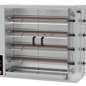 Gril na kurčatá - plynový – 4 ihly pre 24 kurčiat 1150x550x980mm