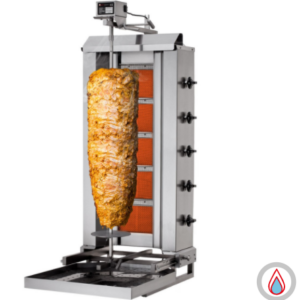 Plynový gril na kebab (pohyblivé) – 5 horákov |80kg