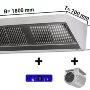 Digestor 1800mm x 700 nástenný s motorom ,regulátorom, osvetlením