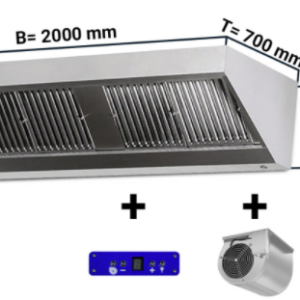 Digestor 2000mm x 700 nástenný s motorom ,regulátorom, osvetlením