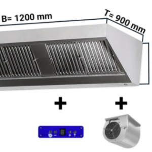 Digestor 1200mm x 900 nástenný s motorom ,regulátorom, osvetlením