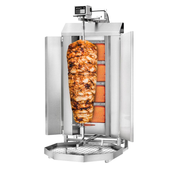 Plynový gril na kebab / gyros – 4 horákov |60kg - Image 4