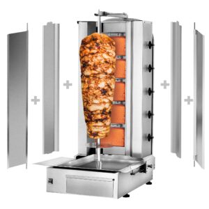 Plynový gril na kebab / gyros s motorom dole –5 horákov |80kg