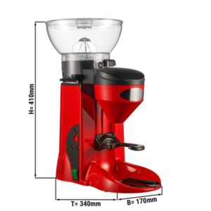 Mlynček na kávu RED - 1 kg - elektrické dávkovanie