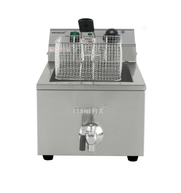 Elektrická fritéza 1x10L s odtokovým kohútikom Protelex - Image 2