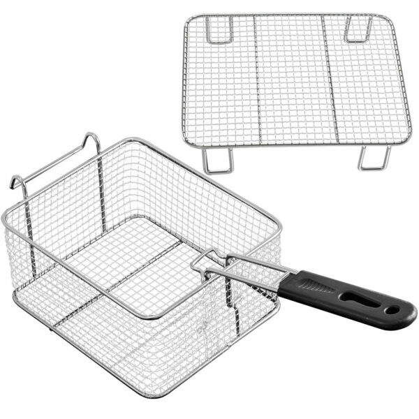 Elektrická fritéza 2 x 12L s odtokovým kohútikom Vevor - Image 6