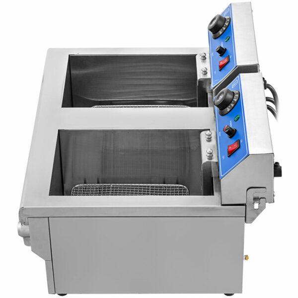 Elektrická fritéza 2 x 12L s odtokovým kohútikom Vevor - Image 9