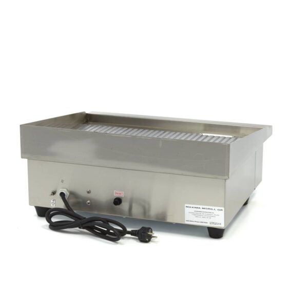 Elektrická grilovacia doska – 55cm – 3kW – ryhovaná | MAXIMA 09300070 - Image 3