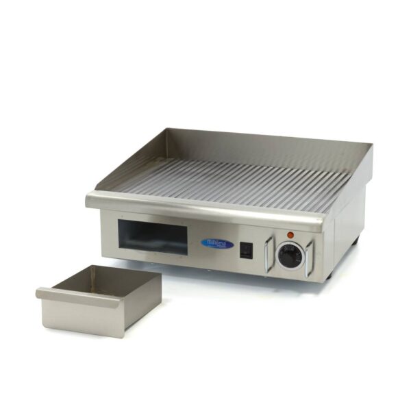 Elektrická grilovacia doska – 55cm – 3kW – ryhovaná | MAXIMA 09300070 - Image 2