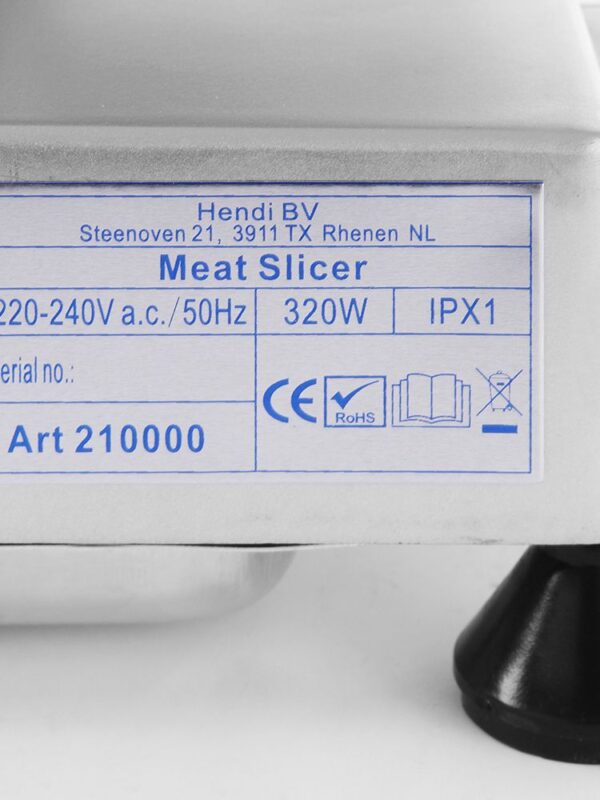 Nárezový stroj – 250 mm | Hendi 210000 - Image 2
