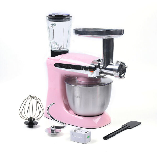 3v1 mixér - Drvič ľadu - Mlynček na mäso - Hnetač cesta 1000w pink