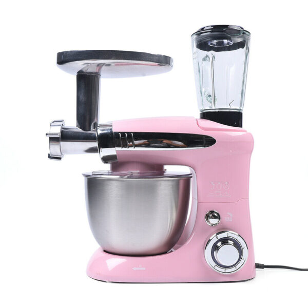 3v1 mixér - Drvič ľadu - Mlynček na mäso - Hnetač cesta 1000w pink - Image 7
