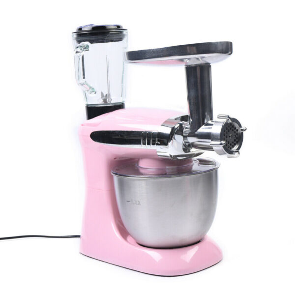 3v1 mixér - Drvič ľadu - Mlynček na mäso - Hnetač cesta 1000w pink - Image 6