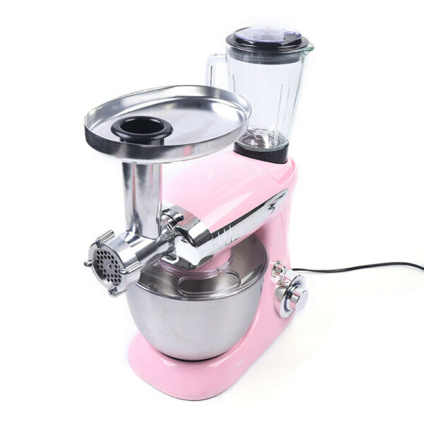 3v1 mixér - Drvič ľadu - Mlynček na mäso - Hnetač cesta 1000w pink - Image 5