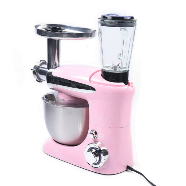 3v1 mixér - Drvič ľadu - Mlynček na mäso - Hnetač cesta 1000w pink - Image 4