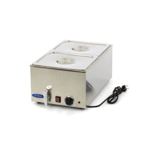 Bain Marie s kohútikom + 2 x 1/2 GN sada | Maxima 09300010