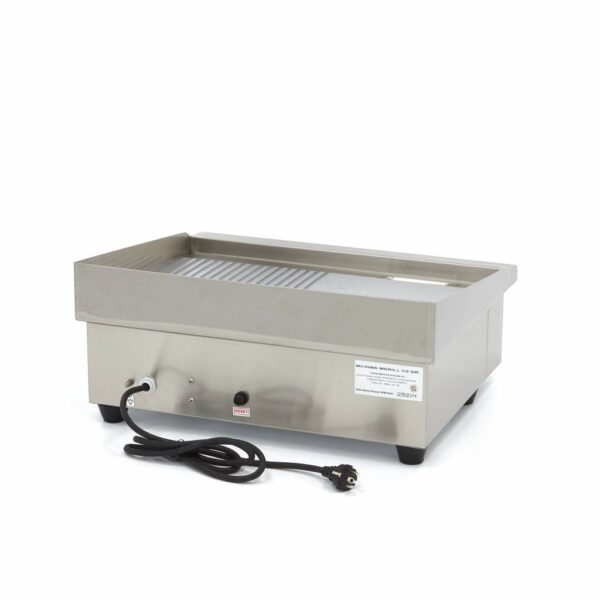 Elektrická grilovacia doska – 55cm – 3kW – hladká/ryhovaná | MAXIMA 09300072 - Image 3