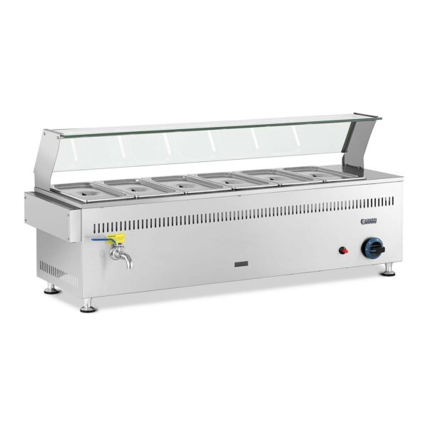 Bain Marie plyn - 3300 W 6 GN  royal catering