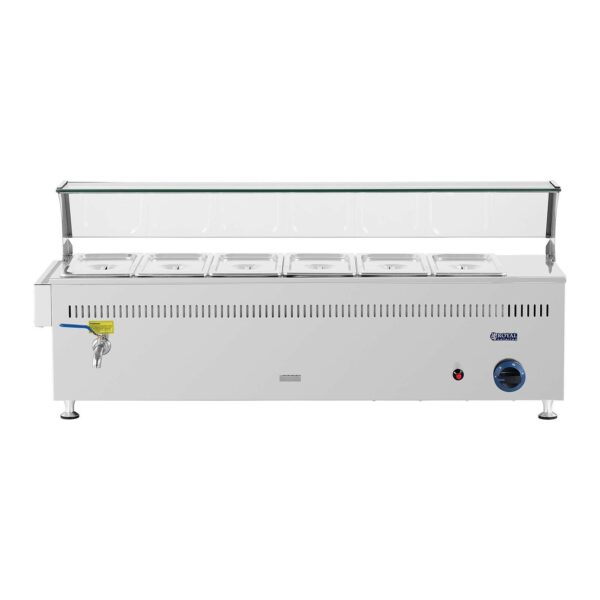 Bain Marie plyn - 3300 W 6 GN  royal catering - Image 2