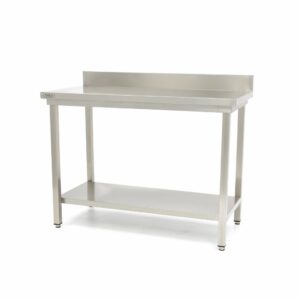 Pracovný nerezový stôl – 600×600 mm s lemom Maxima 09300974