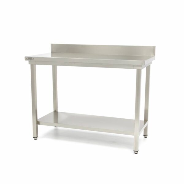 Pracovný nerezový stôl – 2000×600 mm s lemom Maxima 09300995
