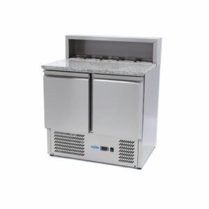 Chladiaci pizza stôl 285L - žulová doska | Maxima 09400200